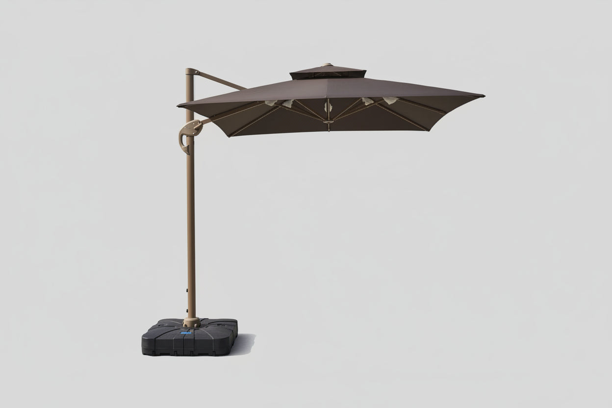 Roma Luxe Double-Top Cantilever Umbrella (3x3M)