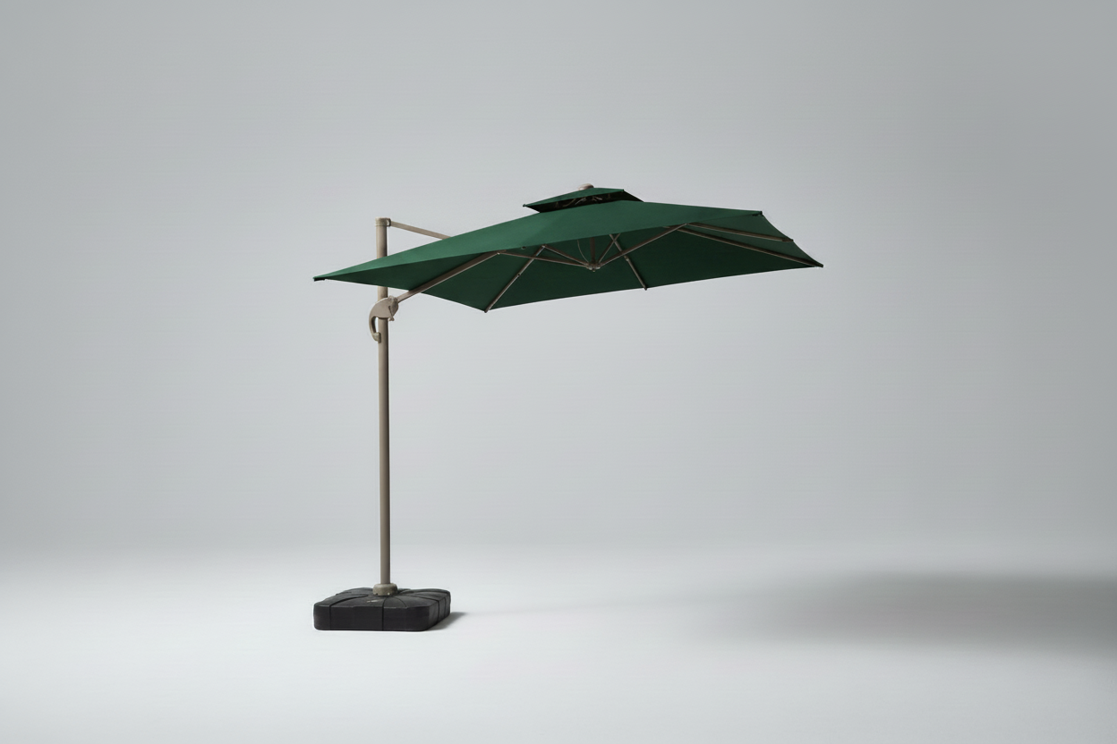 Roma Luxe Double-Top Cantilever Umbrella (3x3M)