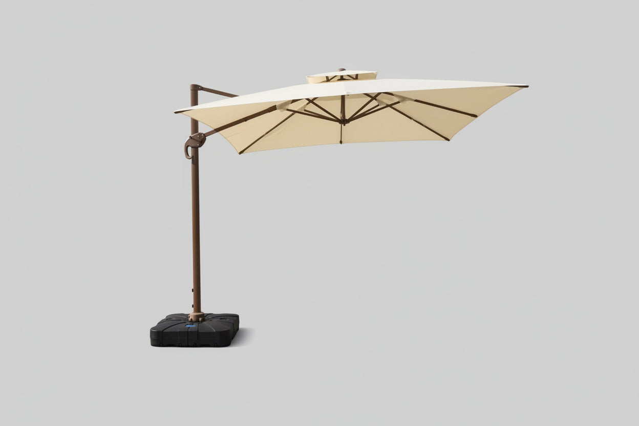 Roma Luxe Double-Top Cantilever Umbrella (3x3M)